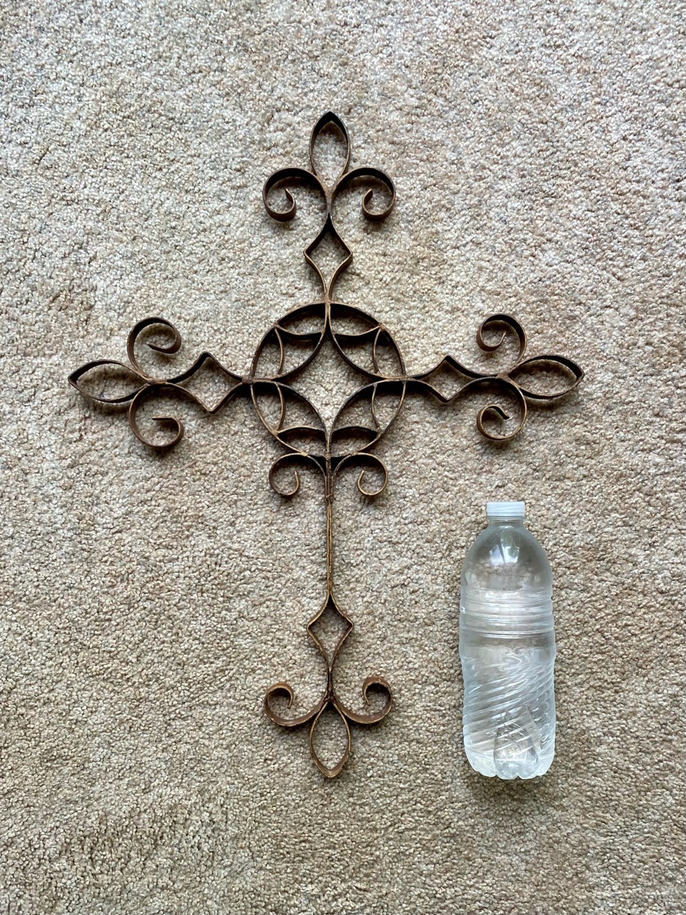 Rustic Metal Cross Wall Decor - Picture 10 of 10